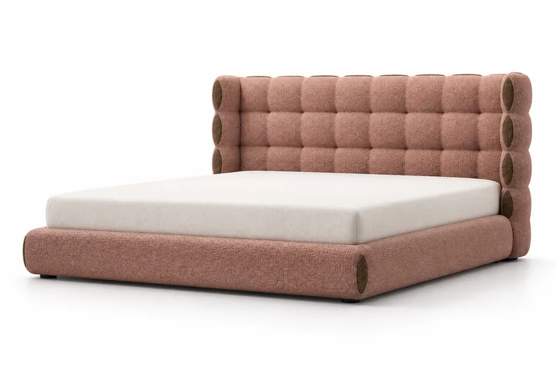 Rose Grid Headboard Bed