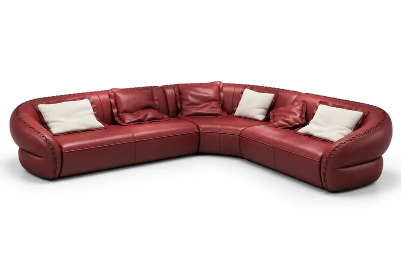 Red Corner Sofa