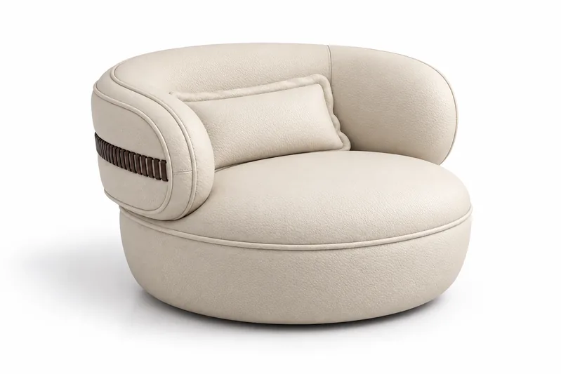 Cream Edged Armchair