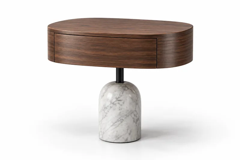 Rounded Drawer Nightstand