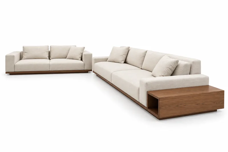 Cream Platform Sofa