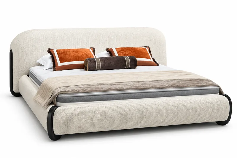 Cream Contrast-Edge Bed