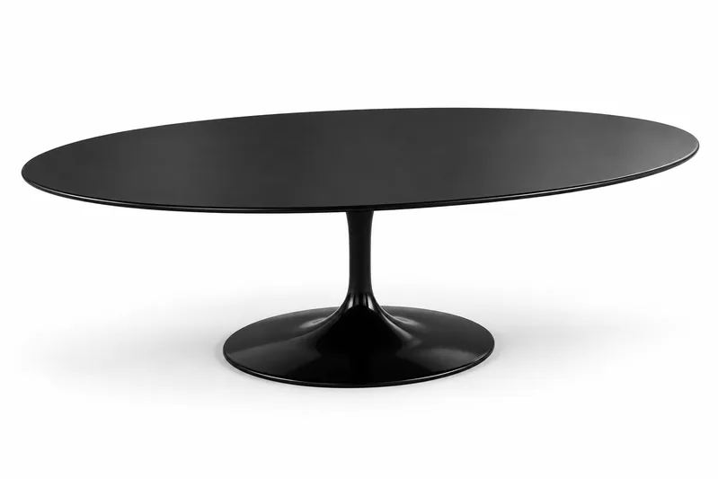 Black Oval Coffee Table