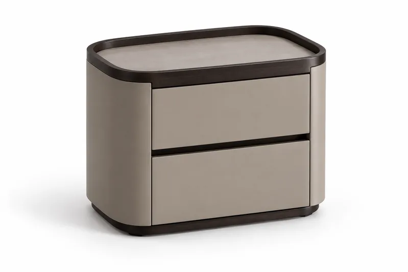 Contrast-Edge Nightstand