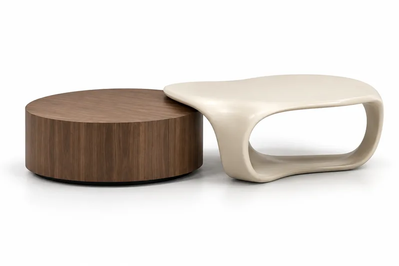 Drum & Ring Coffee Table Set
