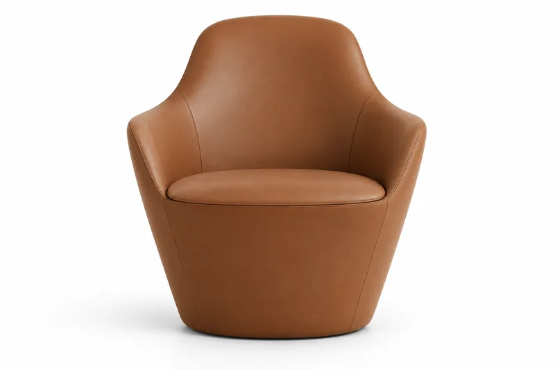 Brown High-Back Lounge Chair