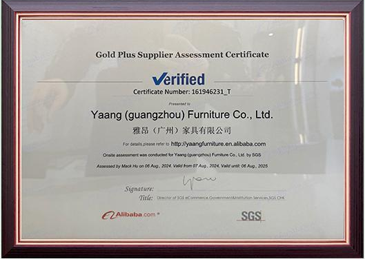 Certificato di valutazione del fornitore Alibaba valido dal 7 agosto 2024 al 6 agosto 2025